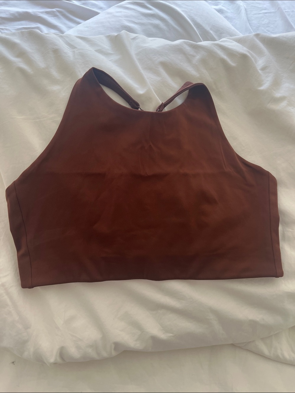 girlfriend collective earth topanga halter bra